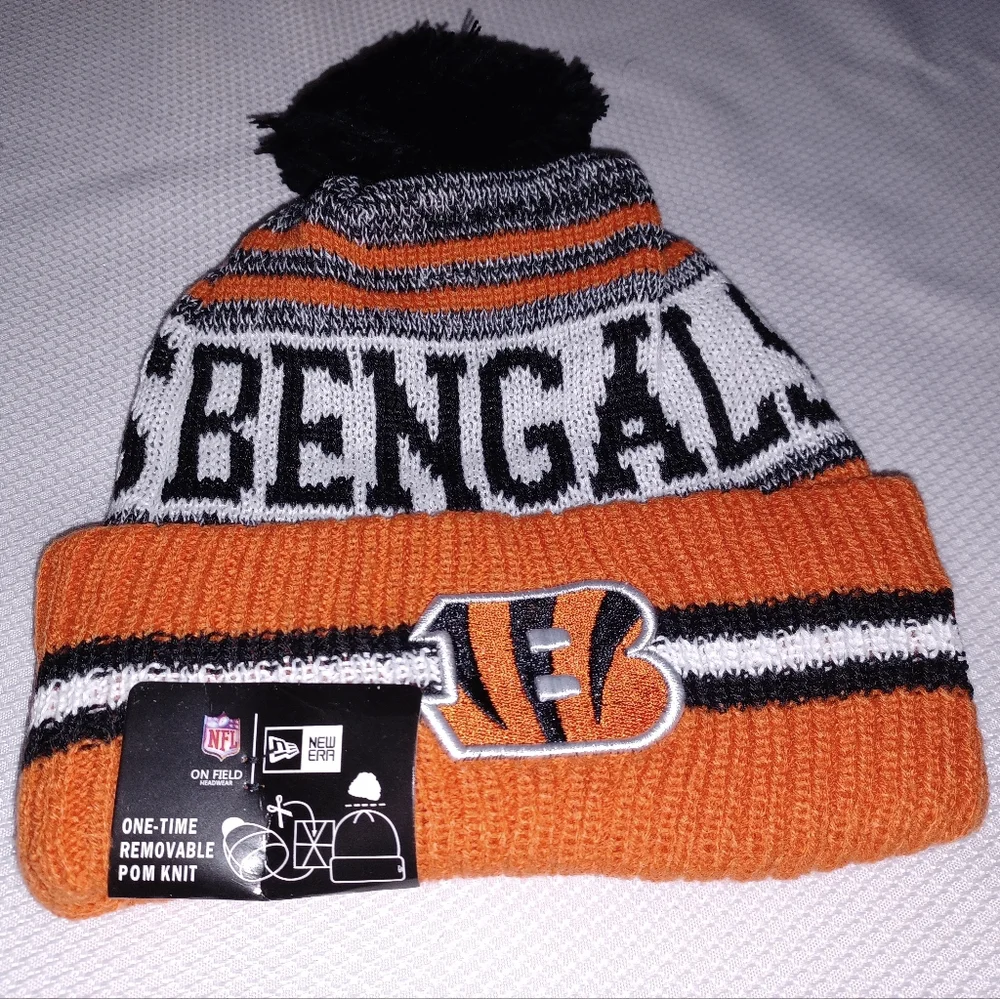 Cincinnati Bengals Knit Hat NFL NEW Winter Hat Beanie Joe Burrow - Picture 1 of 2